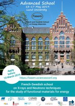 Joint French-Swedish school on X-rays and Neutrons techniques