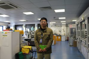 Kun Ma in his lab at ISIS Neutron and Muon Source, UK Kun Ma in his lab at ISIS Neutron and Muon Source, UK